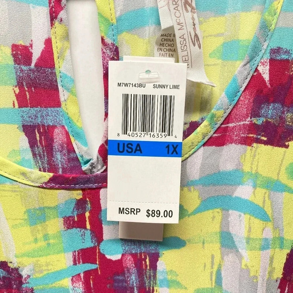 Melissa McCarthy Seven7‎ Tunic Dress Cover-up, Size 1X, Hi-Lo Hem, New w Tags - Picture 8 of 11